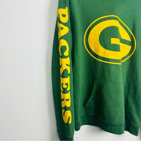 Junk Food Clothing Green and Yellow Packers Hoodie Sweater Size Large - Picture 4 of 8
